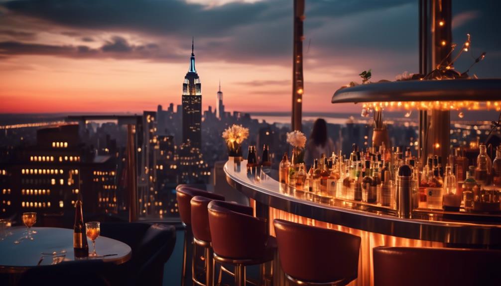 luxurious rooftop lounge experience