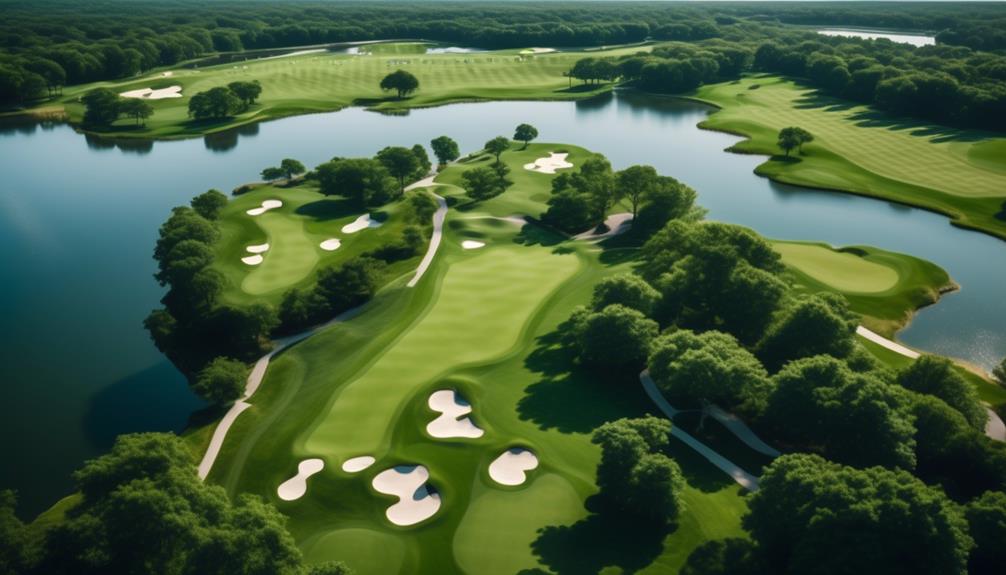 scenic golf course with oysters