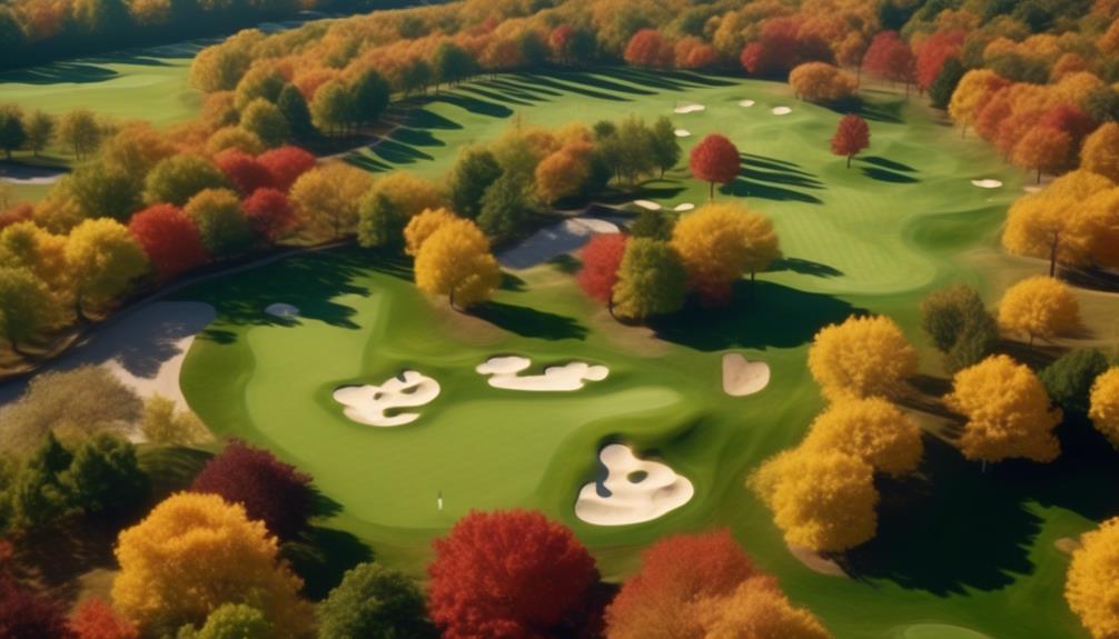 scenic golfing in eisenhower park