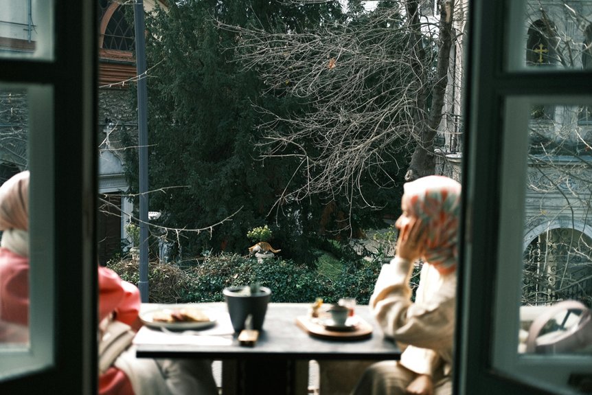 summer brunch with views
